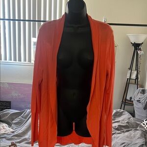 Mossimo Supply Co. Orange Cardigan